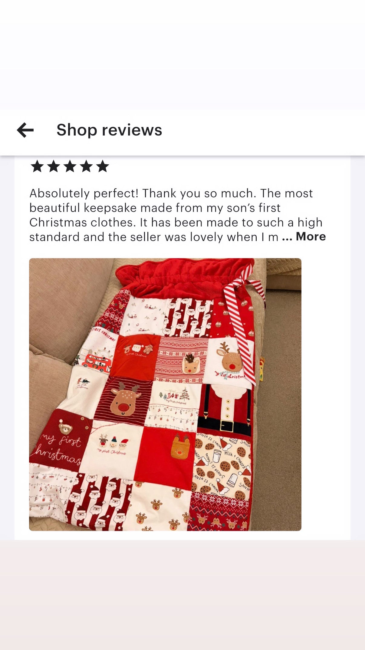 Keepsake Christmas Sack